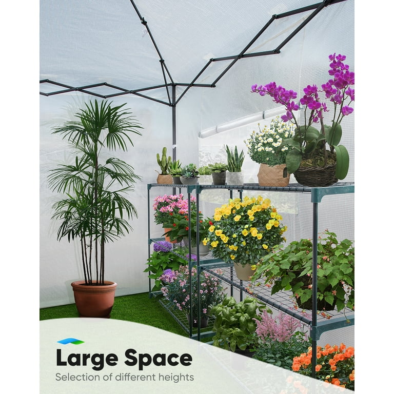 Quictent 8x6 FT DIY Pop-Up Greenhouse with Windows, Portable