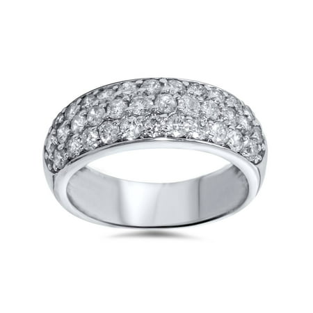 Pompeii3 1 2ct Pave Diamond Wedding Anniversary 14k White Gold Pompeii3 1 2ct Pave Diamond Wedding Anniversary 14k White Gold Womens Wide Band