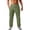 Army Green, variant on Solid Color Casual Trousers Comfortable Relaxed Fit Elastic Waist Lightweight Breathable for Daily Wear 42x29 Mens Pants Outdoor Body Central Pants Crease Pants Band Chinos Men Slack Pants