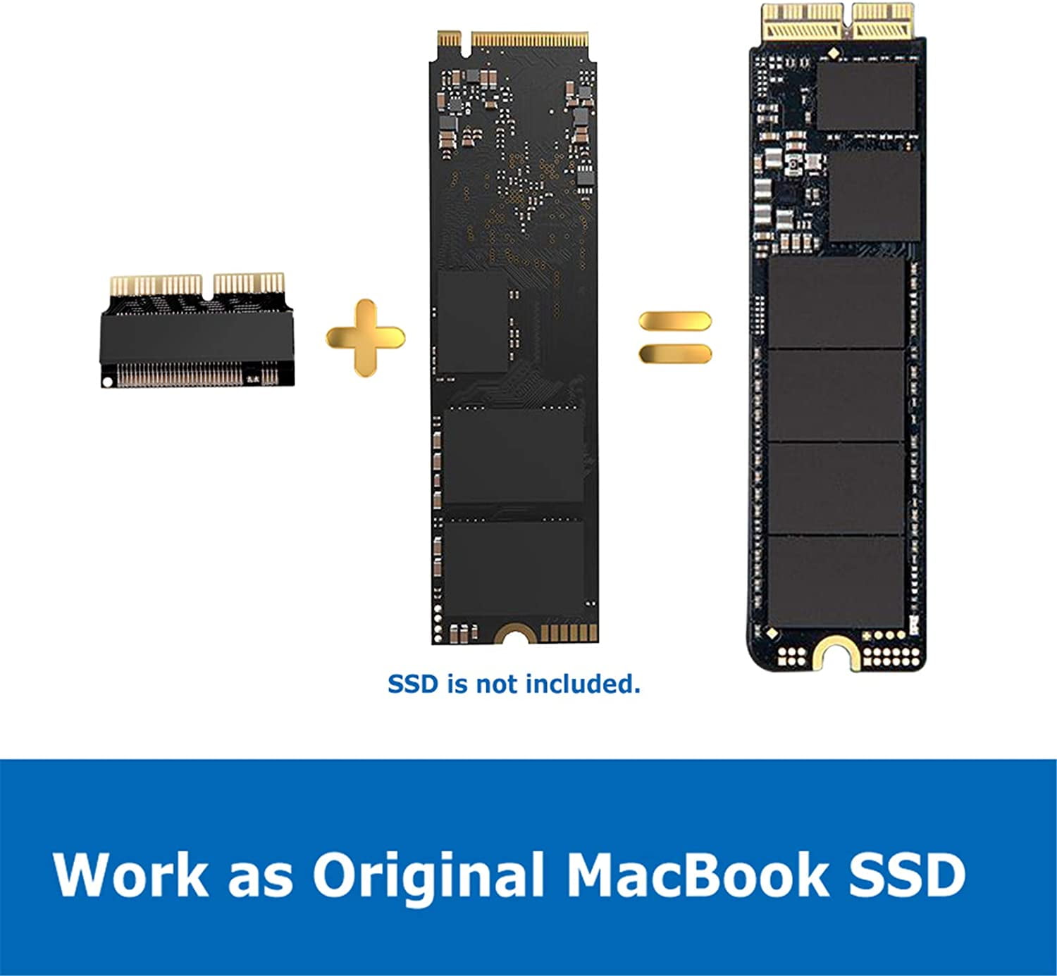 NGFF M.2 nVME SSD Adapter, für Upgrade MacBook Air 2013-2017 MacBook