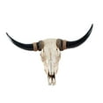 thumbnail image 3 of Decoracion de Pared Perfecl Estatua de Cabeza de Toro Cuerno Negro, 3 of 8