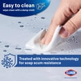 thumbnail image 3 of Clorox Shower Curtain Liner, Premium Lightweight Durable Waterproof 4g PEVA for Bathroom with Weighted Magnets, Standard Size 70" x 72", Clear 1 Pack, 3 of 9