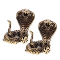 thumbnail image 6 of FRCOLOR Brass Snake Statue for Creative Decor Multi Use Perfect for Home Office 2.5 Inch, 6 of 8