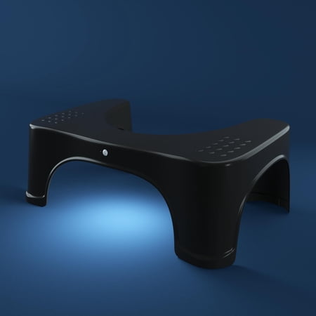 Squatty Potty Eclipse Black Toilet Stool with Light