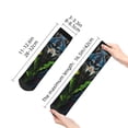 thumbnail image 2 of Salouo Realistic Style Wolf Warrior Pattern Unisex Middle Tube Socks,Middle-Finger Knee High Socks Over The Calf Tube Stocking Crew Stockings for Women and Men Tube Socks, 2 of 8