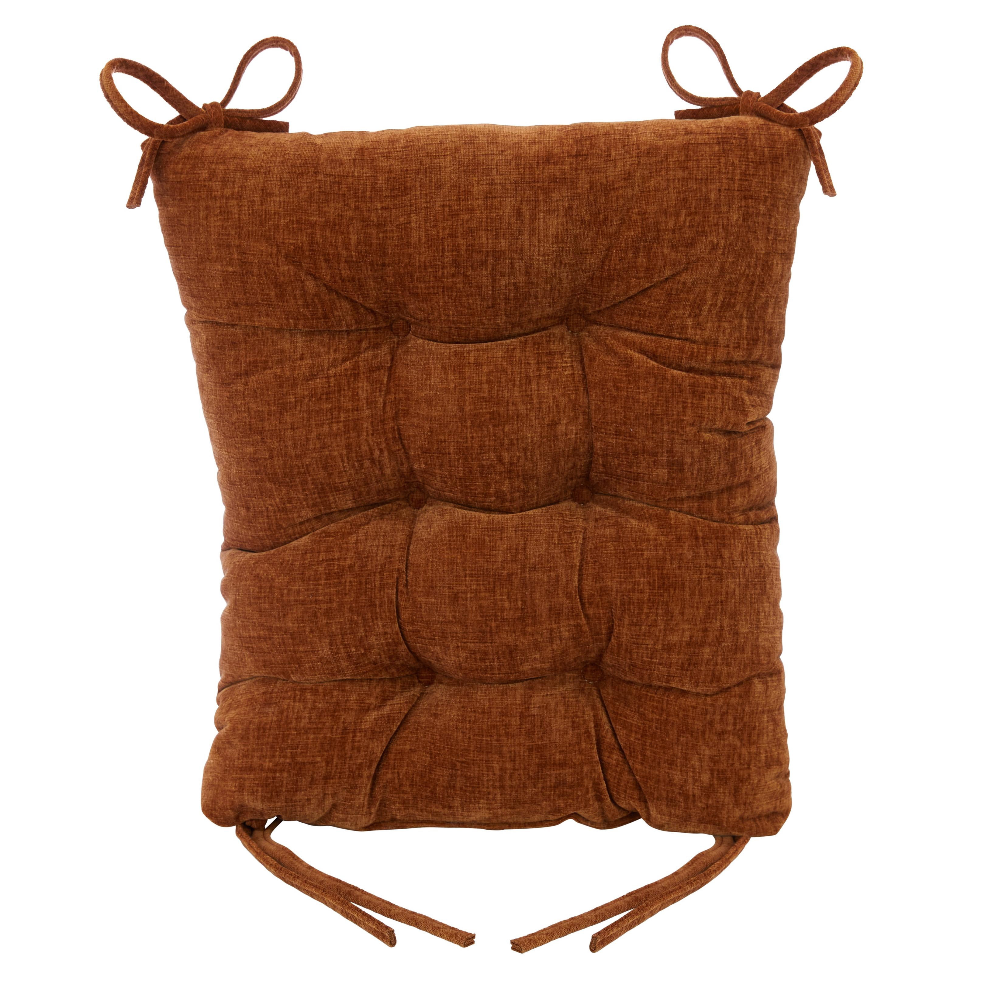 Non-Slip, Gripper Plush Rocking Chair Cushion Set
