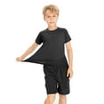 thumbnail image 4 of BULLPIANO Youth Boys Compression Shirt Athletic Short Sleeve Undershirt Quick Dry Football Baseball Baselayer, 4 of 5