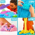 thumbnail image 4 of SLIMYSAND Bucket, 5 Pounds of SlimySand in 3 Colors (Blue, Green and Purple), 3 Molds, Reusable Bucket for Storage. Super Stretchy & Moldable Cloud Slime! Blue, Green, Purple 5lb, 4 of 6