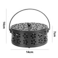 thumbnail image 2 of ENTASSER Mosquito Coil Holder, Retro Portable Mosquito Incense Burner for Home and Camping, Indoor Outdoor Useblack, 2 of 5