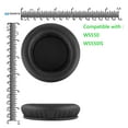 thumbnail image 6 of Geekria QuickFit Replacement Ear Pads for Audio-Technica ATH-WS550, ATH-WS550IS Solid Bass Headphones Ear Cushions, Repair Parts (Black), 6 of 6