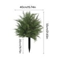 thumbnail image 2 of KUNPENG Artificial Norfolk Pine Christmas Tree, Real Touch Faux Tree with Black Pot, Realistic Indoor Holiday Decor for Christmas Entryway, Living Room & Office, Christmas Decorations, 2 of 8