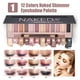 thumbnail image 2 of Kit de maquillaje NUIBO Paleta de sombras de ojos Naked de 12 colores con pinceles, 2 of 7