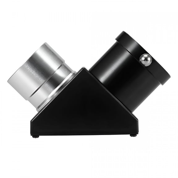 GJX Astronomical Telescope Eyepiece 45 / 90 Degree Diagonal Erecting Prism 1.25IN Zenith Mirror for Refractor Cassegrain Telescope