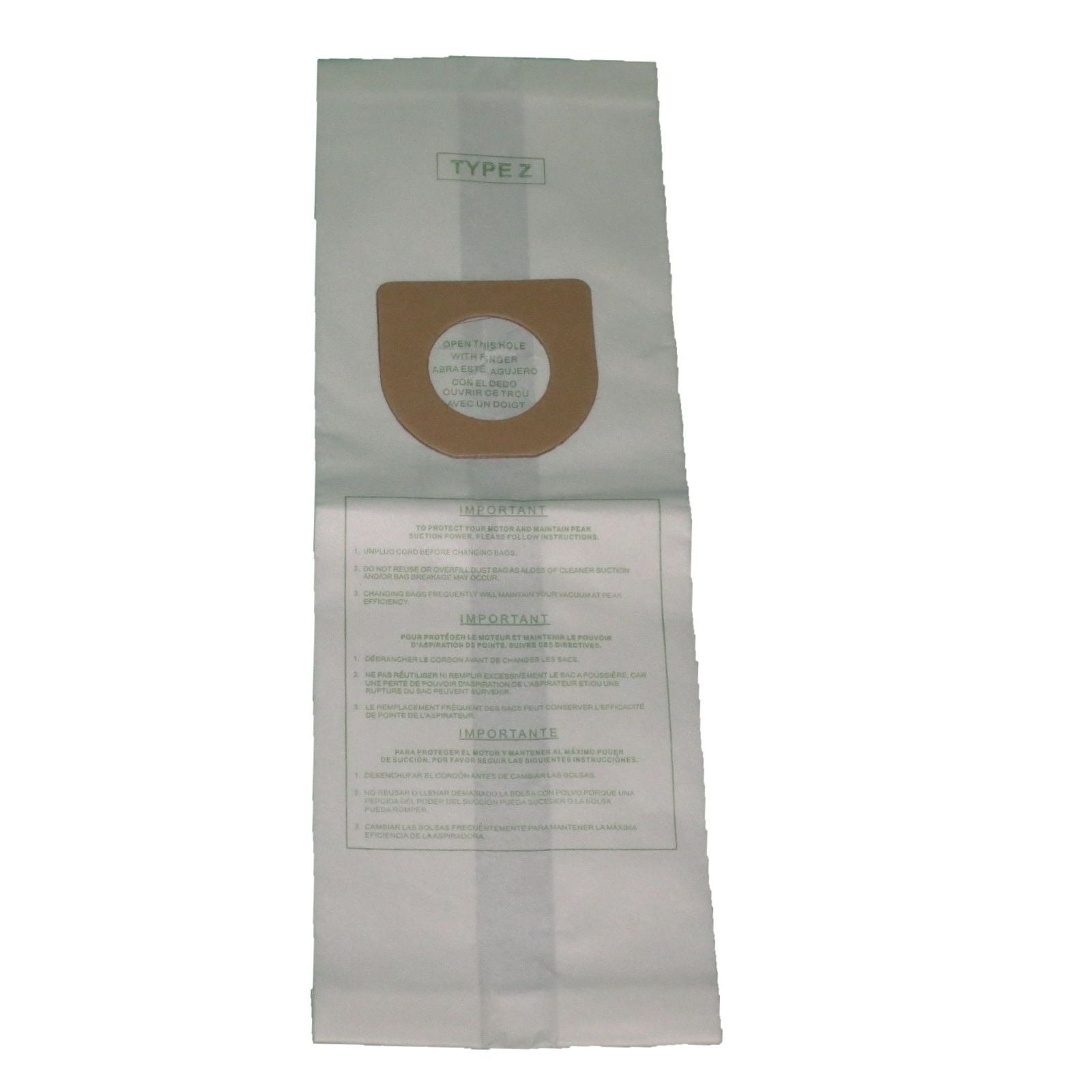 3 Bags TYPE Y HOOVER WINDTUNNEL TEMPO Allergen Upright Vacuum Bags 