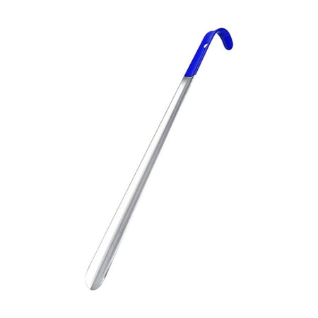 

Long Handle Shoe Horn Ergonomic Shape Stainless Steel Aid Tool Hanging Loop