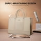 thumbnail image 3 of Bolsa de trabajo impermeable LOVEVOOK para portátil de 15.6 pulgadas, color beige, para mujer, 3 of 9