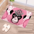 thumbnail image 5 of Monkey Polyester Non-Slip Machine Washable Floor Rug, for Office, Chair Rugs Included, 5 of 6