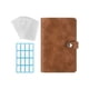 thumbnail image 1 of Carpeta De Hojas Sueltas, Carpeta De Presupuesto De Cuero Pu Marrón De 6 Anillas Con 12 Bolsas Transparentes Con Cremallera Para Presupuesto De Gastos, Carpeta De Sobres En Efectivo A6 Yuarrent EL008387-00, 1 of 5