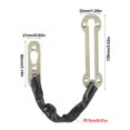 thumbnail image 5 of Tebru Latches Security Lock, Door Security Chain, Stainless Steel Chain Door Guard Latches Security Lock Cabinet Slide Bolt, 5 of 8