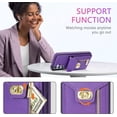 thumbnail image 3 of 9 DIGITAL Wallet Case with Crossbody Strap for Samsung Galaxy A14/M14 5G, Purple, 3 of 7