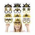 thumbnail image 1 of wonima44 Delaimastor New Year Party Supplies - Happy New Year Kit with Party Favors, Eyeglasses, Cone Hats & Photo Props, 1 of 1