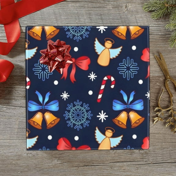 Christmas Wrapping Paper | Premium Holiday Gift Wrap | Ribbon Angel 58" x 23" (1–5 Rolls) - 1 Roll