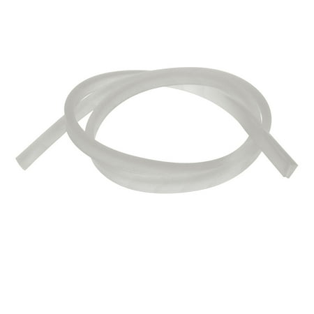 1M Length 2mm Groove Width 10mm Height Rubber Hollow Air Sealed Seal Strip White
