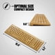 thumbnail image 3 of Teclado y mouse inalámbricos de bambú: naturales, hechos a mano, ecológicos. Teclado compacto con 2 teclados. Ratón de 3 botones con rueda de desplazamiento. Vhermosa, 3 of 9