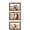 Brown, variant on 4x6 Wall Hanging Picture Frames Collage with 3 Opening Brown Frames