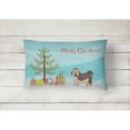 thumbnail image 2 of Carolines Treasures CK3483PW1216 Russian Tsvetnaya Bolonka Lap Dog Christmas Tree Canvas Fabric Decorative Pillow, 12H, 2 of 4