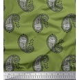 thumbnail image 1 of Soimoi Modal Satin Fabric Paisley Block Decor Fabric Printed Yard 42 Inch Wide, 1 of 1