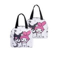 Anime peripheral kuromi kuromi print elements lunch bag elementary