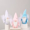 thumbnail image 5 of Angel Swedish Gnome Winter Tomte Xmas Ornaments Tabletop Decoration for Holiday Festival Feather Wing Dwarf Decor Angel Plush Doll Gnomes Christmas Gift, 5 of 7