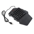 thumbnail image 4 of One One Handed Gaming Keyboard USB RGB Wired Illuminated Keyboard Gaming Accessory For Desktop PC Laptop, 4 of 7