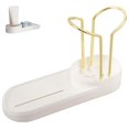 thumbnail image 3 of Kitchen Sink Rack Sponge Soap Moisture-proof Drain Rack Steel Ball Cleaning Brush Countertop Floor Storage Rack Suitable for Kitchen Storage, 3 of 9