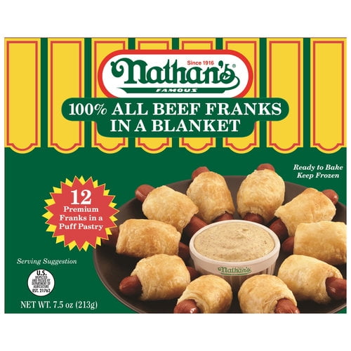 Nathan's Beef Franks in a Blanket, 7.5 oz