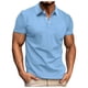 thumbnail image 1 of Playeras De Compresión Para Hombre, Camiseta Estampada De Manga Corta Con Solapa Y Cremallera A La Moda Para Primavera Y Verano, Top, 1 of 5