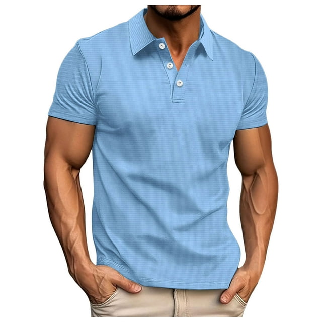 Playeras De Compresión Para Hombre, Camiseta Estampada De Manga Corta Con Solapa Y Cremallera A La Moda Para Primavera Y Verano, Top