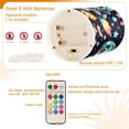 thumbnail image 4 of Cartoon Space Panda and Star Flickering Flameless LED Candles set of 2 Battery Operated 18-Key Remotes Timer Halloween Fall Decor D3''xH4''5'', 4 of 7