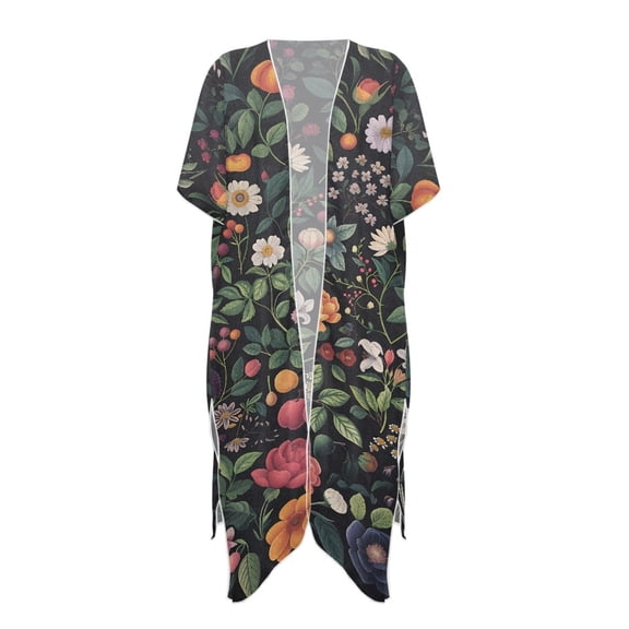 HELLHERO Floral Bikini Coverups High Quality Fabrics Breathable Free Size Bathing Suit Cover Up for Women