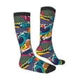 thumbnail image 3 of Fotbe Colorful Carp Streamer print Women's Men's Novelty Crew Socks Cotton Socks Knee High Socks for Walking,Running,Nurses,Pregnancy, 3 of 8
