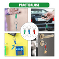 thumbnail image 4 of 3pcs Quick Release Detachable Keychain, Double Rings Pull Apart Spring Split Snap Seperate Keychain, 4 of 6