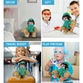 thumbnail image 4 of DolliBu Squirrel Monkey Doctor Plush Toy - Super Soft Squirrel Monkey Doctor Stuffed Animal Dress Up with Cute Scrub Uniform and Cap Outfit - Fluffy Doctor Toy Plush Gift - 12.5 Inch, 4 of 8
