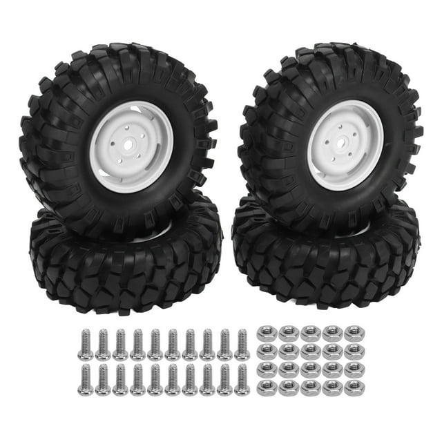 Uds neumáticos para vehículos todoterreno RC ruedas y neumáticos universales de goma RC de 1,9 pulgadas para vehículos todoterreno RC coche de escalada