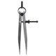 thumbnail image 1 of 6 Inch Adjustable Lockable Steel Divider Wing Leather Compass, 1 of 5