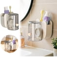 thumbnail image 1 of Outdor Practical Bathroom Sump Organizer For Toothbrushes And Mouthwash Cups Wall M Mounted Storage Rack For Countertop Tidy Space Hassle Cleaning, 1 of 4