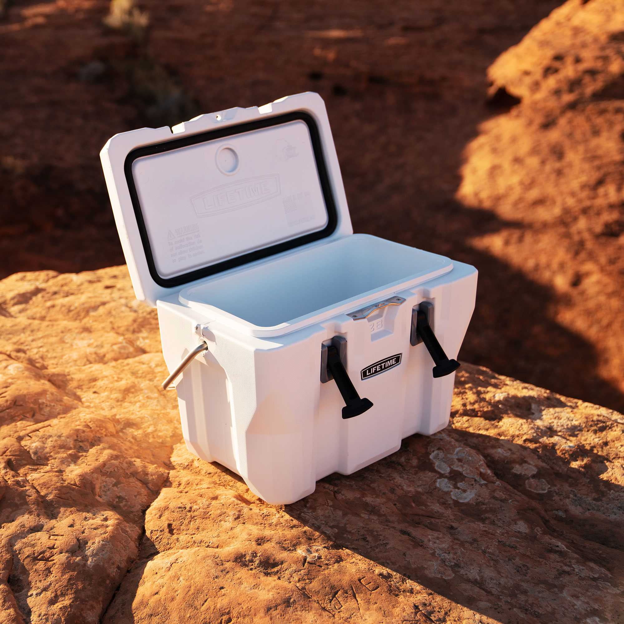 Lifetime 28 Quart High Performance Polyethylene Cooler, White (91023)