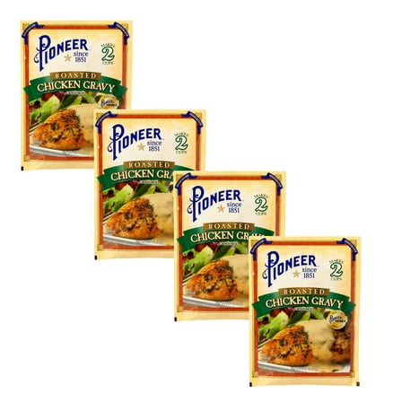 ( 4 Pack ) Pioneer Brand Roasted Chicken Gravy Mix 1.67 Oz