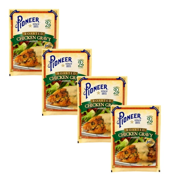 ( 4 Pack ) Pioneer Brand Roasted Chicken Gravy Mix 1.67 Oz