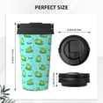 thumbnail image 3 of Goofa Frogs And Aquatic Plants for Insulated Travel Coffee Mug Spill Proof Leak Proof 16 OZCoffee Tumbler Reusable Coffee Cups with Lids Thermos for Hot and Cold Drink, 3 of 8